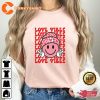 Love Vibes Smile face Valentines love Retro Valentines Shirt