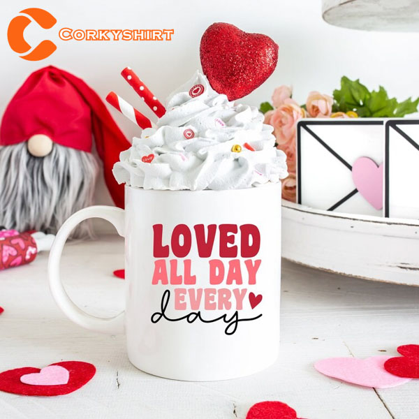 Loved Personalized Coffee Mug for Valentines day