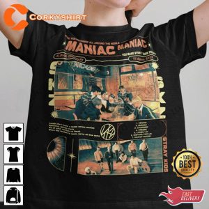 MANIAC Oddinary Inspired Graphic Kpop Stray Kids Unisex T-Shirt