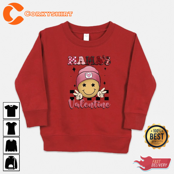 Mama’s Valentine Toddler Boy Valentine Shirt