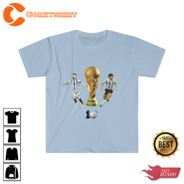 Maradona and Messi World Cup 2022 Unisex Shirt Print