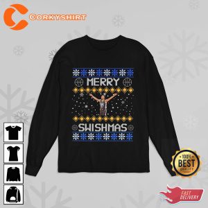 Merry Swishmas Steph Curry Basketball Golden State Sweatshirt