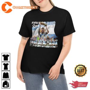 Messi Argentina Celebrates World Cup Victory Unisex T-shirt