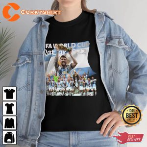 Messi Argentina Celebrates World Cup Victory Unisex T-shirt