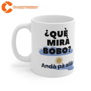Messi Que Mira Bobo Worldcup Argentina Soccer Winners Ceramic Mug