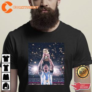 Messi The Greatest Football Legend T-shirt Design