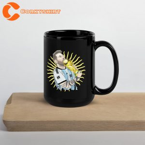 Messi Vamos Argentina 2022 Qatar World Cup Glossy Mug