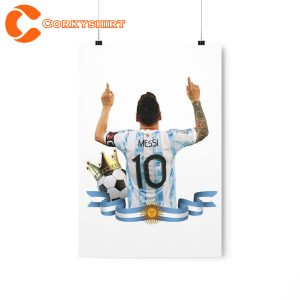 Messi World Cup 2022 Final Winner Poster