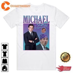 Michael Scott Top US Office TV Show Vintage Funny T-Shirt