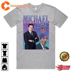 Michael Scott Top US Office TV Show Vintage Funny T-Shirt