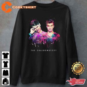 Music Countdown Tour The Chainsmokers Printed T-Shirt