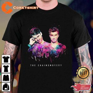 Music Countdown Tour The Chainsmokers Printed T-Shirt