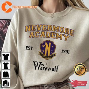 Nevermore Academy Class EST 1791 The Addams Family Shirt
