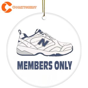 New Balance Members Only Merry Christmas Funny Dad Ornament