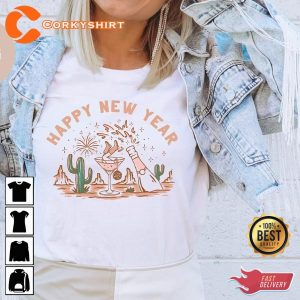New Years 2023 Cowgirl Groovy Disco Western Vintage Sweatshirt