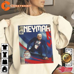 Neymar JR Shirt Paris Saint Germain Vintage Graphic Tee