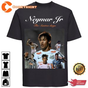 Neymar Jr Santos Days Vintage Football T-shirt