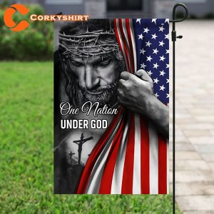One Nation Under God America Jesus Christian's God Flag