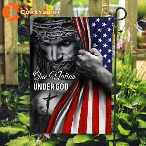 One Nation Under God America Jesus Christian’s God Flag