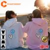 Peace and Love Retro Aesthetic Hoodie Design