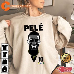 Pele 10 Brazil Pele Legend Soccer Unisex T-Shirt Print