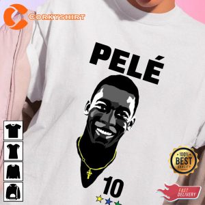 Pele 10 Brazil Pele Legend Soccer Unisex T-Shirt Print