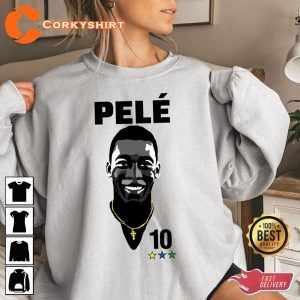 Pele 10 Brazil Pele Legend Soccer Unisex T-Shirt Print