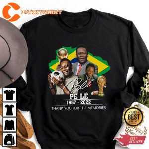 Pele 1957-2022 Thank You For the Memories Unisex T-Shirt