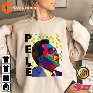 Pele Brazil Pele Legend Soccer Pele Brasil Graphic T-Shirt Print