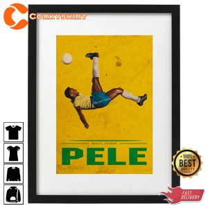 Pele Brazil Soccer Legend Poster