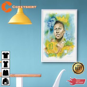 Pelé Brazilian Soccer Player Poster Wall Art
