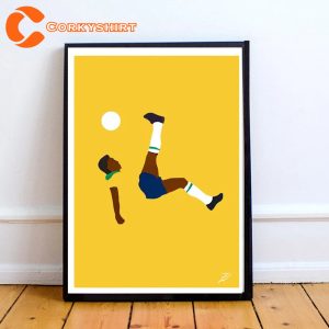Pele Football Brazil Pop Art Modern Poster