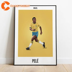 Pelé Lengend Never Die Football Print Poster