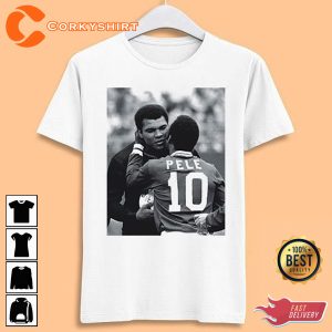 Pele Pays Tribute Hero Muhammed Ali Clay Lex Vintage Shirt Design