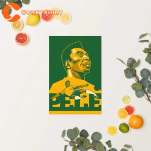 Pele The King Legend Pelé Brazil Soccer Wall Art Poster
