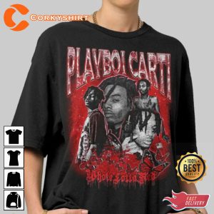 Playboi Carti Rap Hip Hop 90s Vintage Graphic T-Shirt