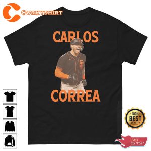 Retro 90s Carlos Correa San Francisco Giants Vintage T-Shirt