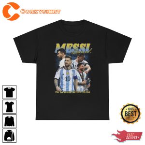 Retro 90s World Cup 2022 Argentina Leo Messi Shirt