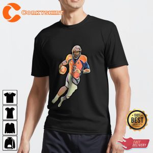 Russell Wilson Denver Bold Cartoon Quarterback Unisex T-Shirt