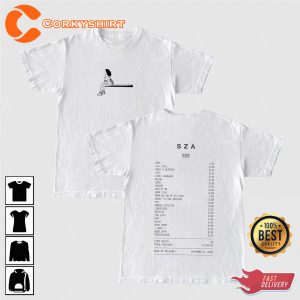 SZA New Album SOS Tracklist 2 Sided Shirt