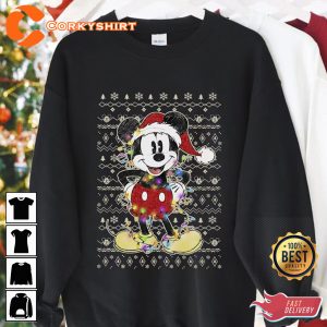 Santa Mickey Mouse Cute Christmas Shirts