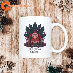 Santa Of Thrones Christmas Is Coming Design GIft Ceramic Mug