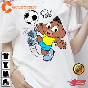 Soccer Player Kid Vers Legend Pele Unisex Shirt Print