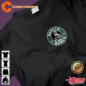 Starbucks Naruto Ramen Anime T-shirt Naruto