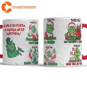 The GRINCH My Agenda 4 Versions Christmas Mug