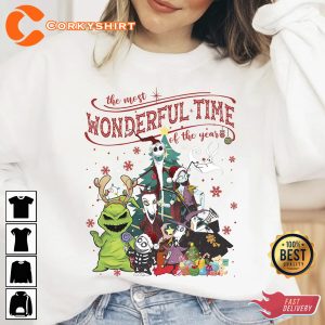 The Nightmare Before Christmas Characters Most Wonderful Time Of The Years T-shirt