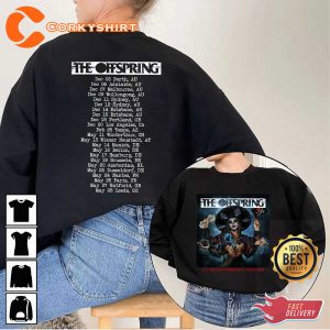 The Offspring Let The Bad Times Roll Tour 2022 2023 Printed T-shirt