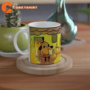 This Is Fine Tarot Pet Meme Coffee Mug