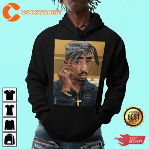 Tupac Shakur Rapper Hip Hop 2pac fans Gift T-Shirt