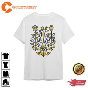 Ukrainian Trident National Symbols Of Ukraine Tryzub T-Shirt